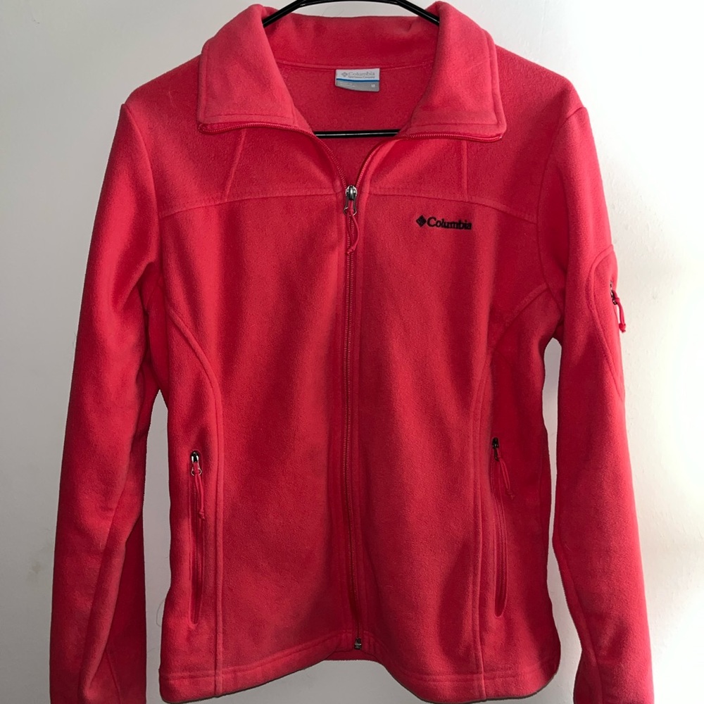 Hot pink size M Columbia zip-up jacket